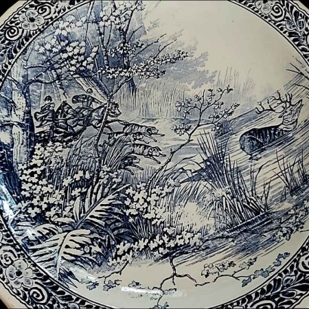 Vintage Delft Earthenware Plate By Boch For Royal Sphinx