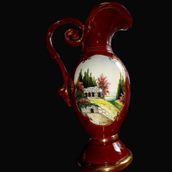 Vase jug in porcelain of Belgium