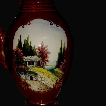 Vase Belgium 19th century porcelain jug