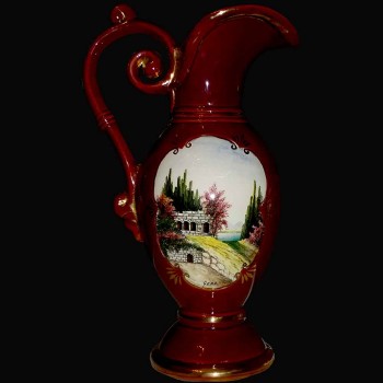 Vase Belgien 19. Jahrhundert Porzellan Krug