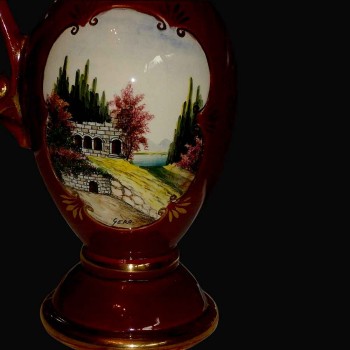 Vase Belgium 19th century porcelain jug