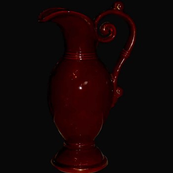 Jarra de porcelana florero Belgica del siglo 19