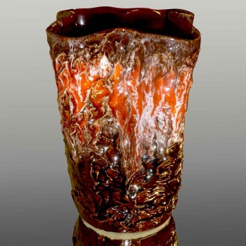 Vintage Vallauris vase signed 1950-1960