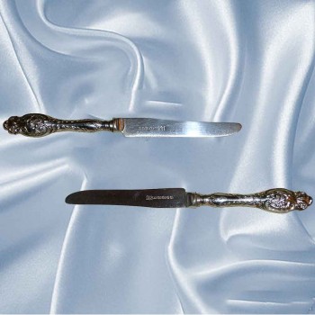 Antique solid silver cutlery
