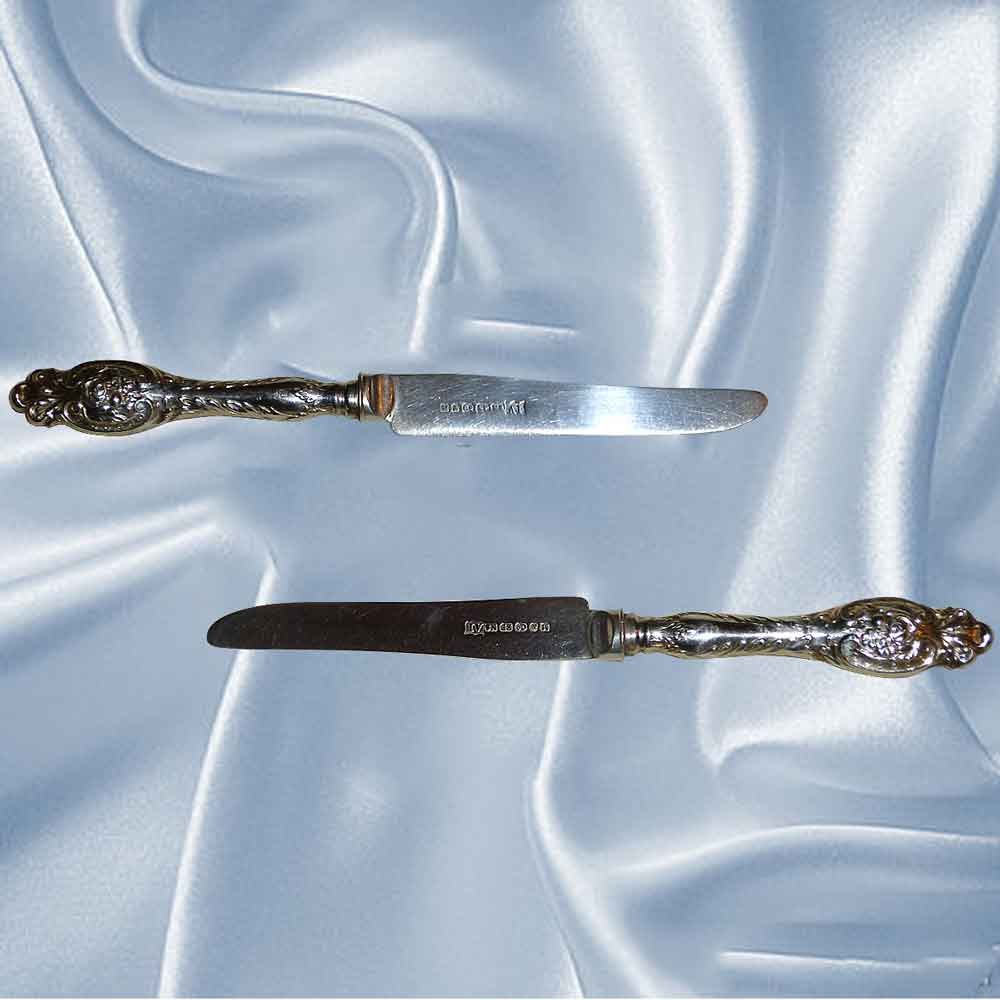 Couvertcouteaux en argent massif anciens