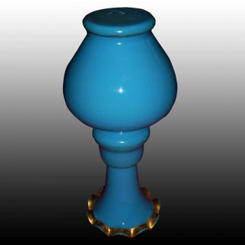 vase baluster in opaline blue of time Charles X