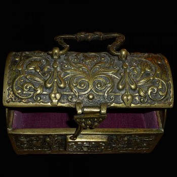 Ormolu decorated Gothic style of arabesque box