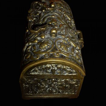 Bronce dorado decorado gotico de caja arabesque