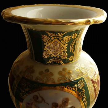 Porcelana real de florero Viena Viena