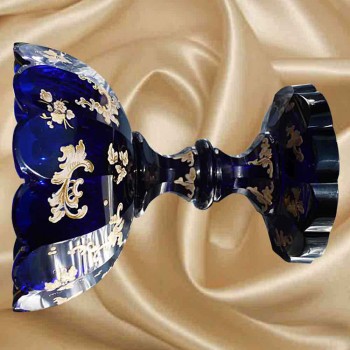 Moser de cristal de Bohemia, talla del siglo XIX