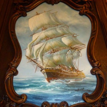 grand tableau marine ancien