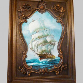 grand tableau marine ancien