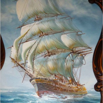 Large 19th century navy