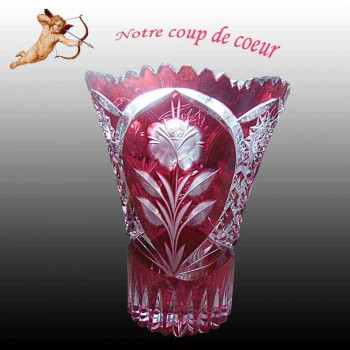 Deutsche Meissen Kristall Art Deco Vase