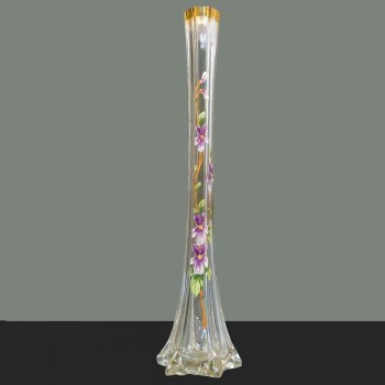 Paar große Jugendstil-Emaillierte Soliflora-Vasen 1910