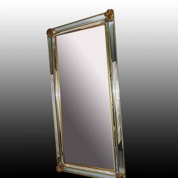 Specchio in bronzo dorato inizio XX secolo