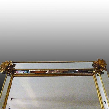 Mirror in bronze gilded beginning 20th century