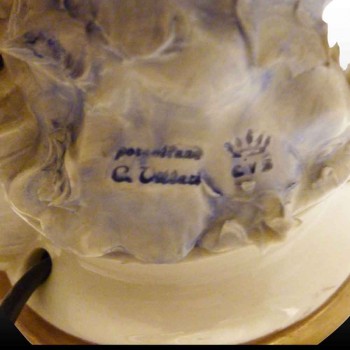 Lampada romantica di porcellana di Capodimonte finemente lavorata nelloggetto finestra di vendita al dettaglio