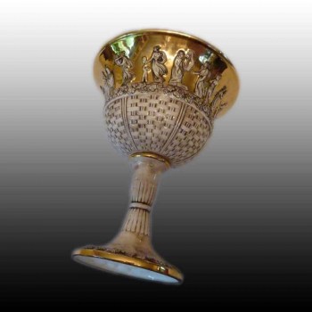 Capodimonte cup to the antique Lattimo