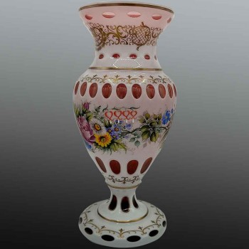 cristallerie Moser vase en cristal de Bohème circa 1900