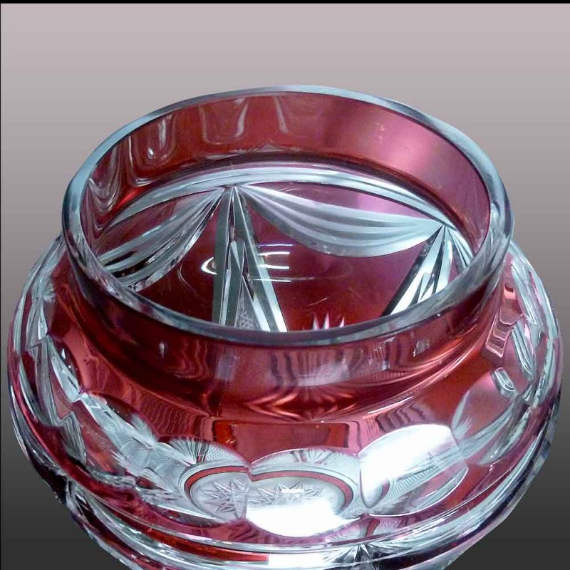 Val Saint Lambert vase en cristal appelè vase de mariage Val Saint Lambert vase en cristal appelè vase de mariage