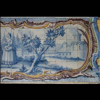 18th century earthenware painting