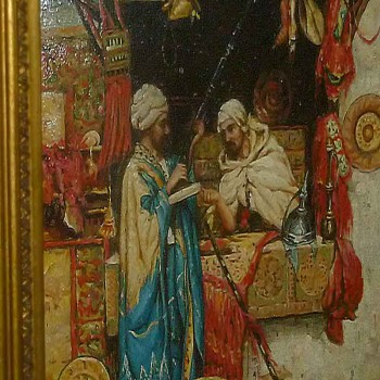 Roberts - orientalist painting - oil on panel