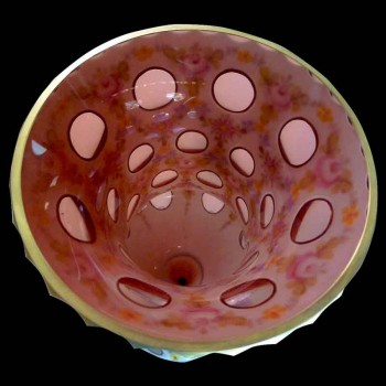 Medici vase in opaline overlay crystal
