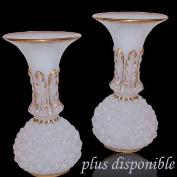 Paire de vases Baccarat d'époque XIX siècle