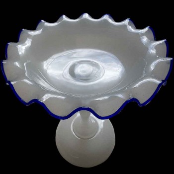 Copa de vidrio opalino similar al jabón de Carlos X