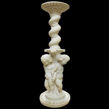 Art Deco Carrara marble column