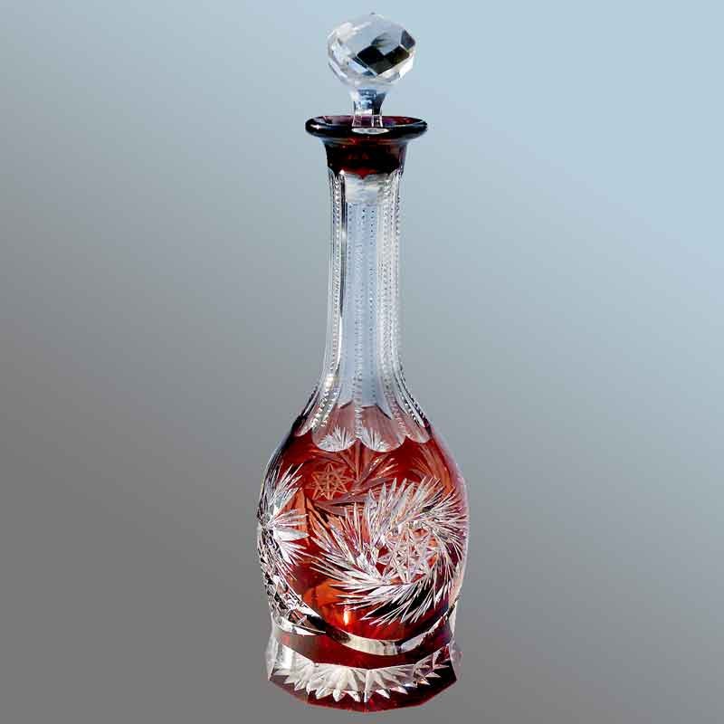 Bohemian crystal decanter.