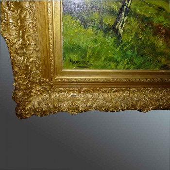 Ölgemälde auf Leinwand, moderne Kunst, ländliche Landschaft