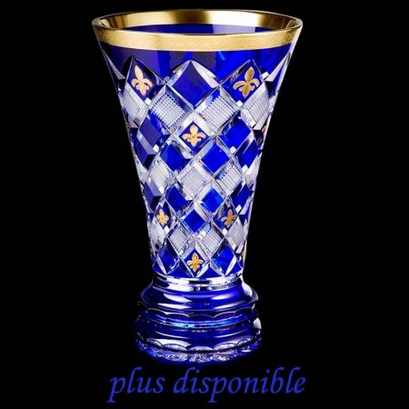 Vase en cristal et or cristal de France