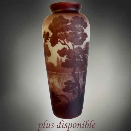 Vase val saint Lambert d'époque Art nouveau