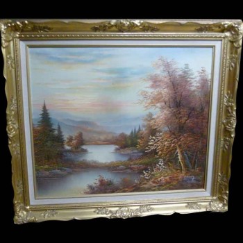 mountain landscape oil painting