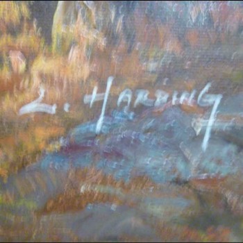 mountain landscape oil painting