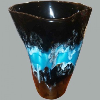 Vaso in ceramica vintage FAT LAVA Germania