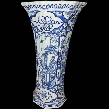trio vases Boch Keramis XIXe siècle