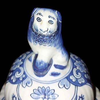 Trío de jarrones Boch Keramis, siglo XIX.