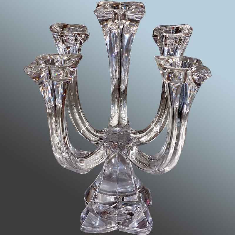 candélabre Villeroy Boch cristal Lorraine