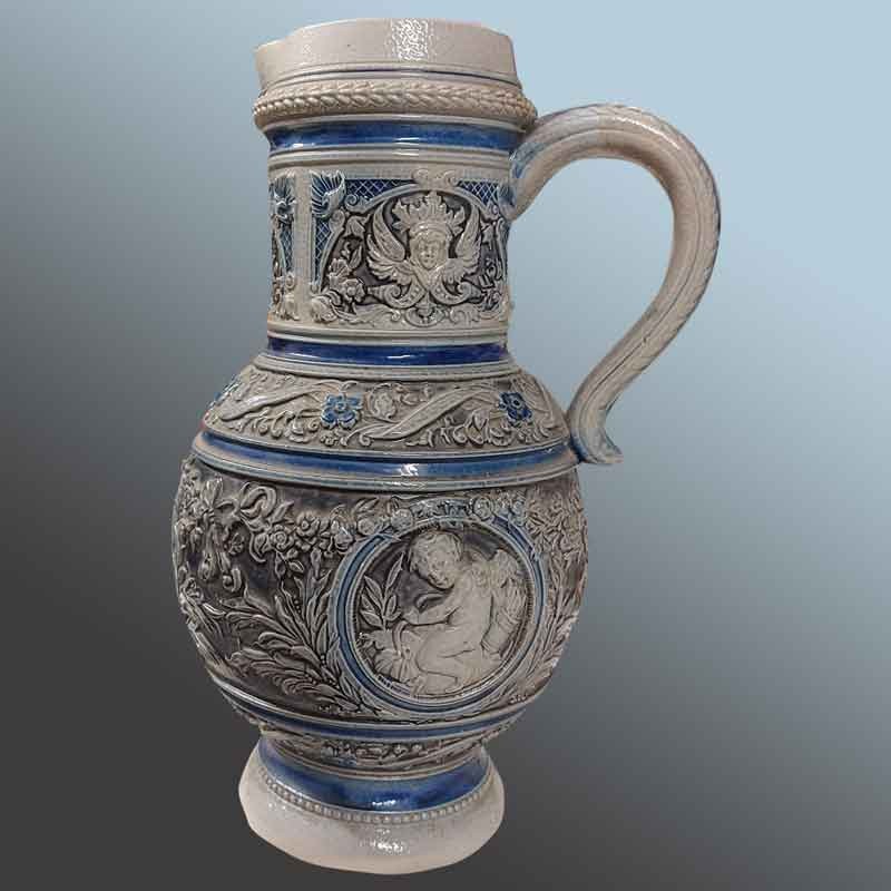 Jarra en arenisca de Westerwold de finales del siglo XIX.