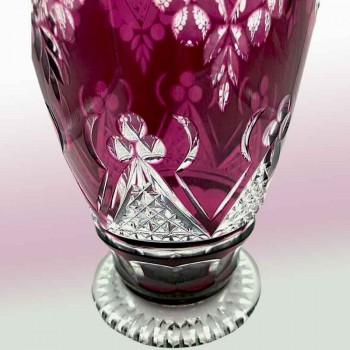 Vase in crystal val saint lambert Art deco model CDF 1926