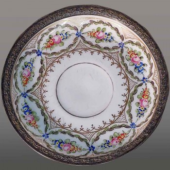 Tasse porcelaine Louis XVI Manufacture à la Reine 1780 A couronné