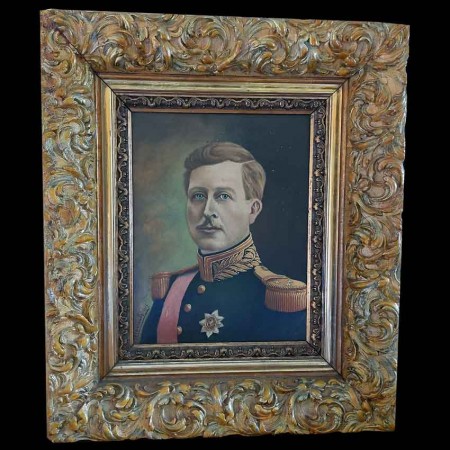 Portrait du Roi Albert premier daté 1917