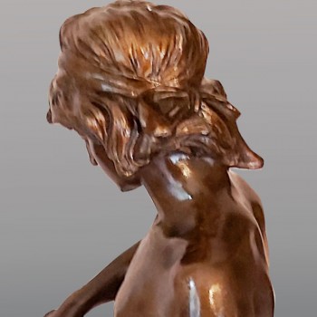 Escultura Adrien Etienne Gaudez Siglo XIX "El Gladiador"