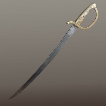 Espada corta de infantería holandesa, año IX, hoja marcada con el año 1836.