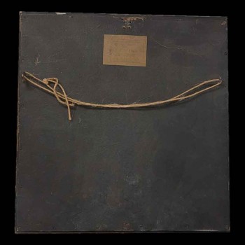 Porzellangemälde „Kleopatra“, 1897, signiert Tauty, Lyon, antiker vergoldeter Rahmen