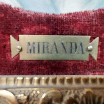 Painting on Miranda porcelain, 1897, signed Tauty, Lyon, antique gilt frame