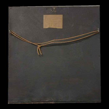 Gemälde auf Miranda-Porzellan, 1897, signiert Tauty, Lyon, antiker vergoldeter Rahmen